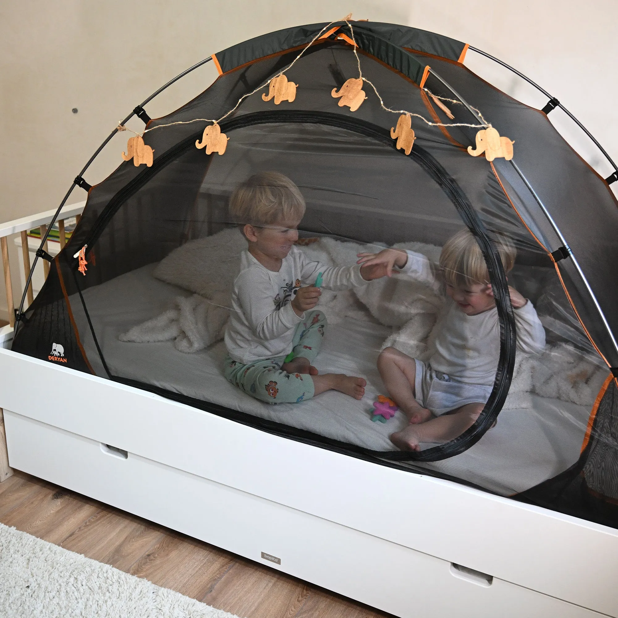 Bed Tent Black 200x90 cm - Image 3