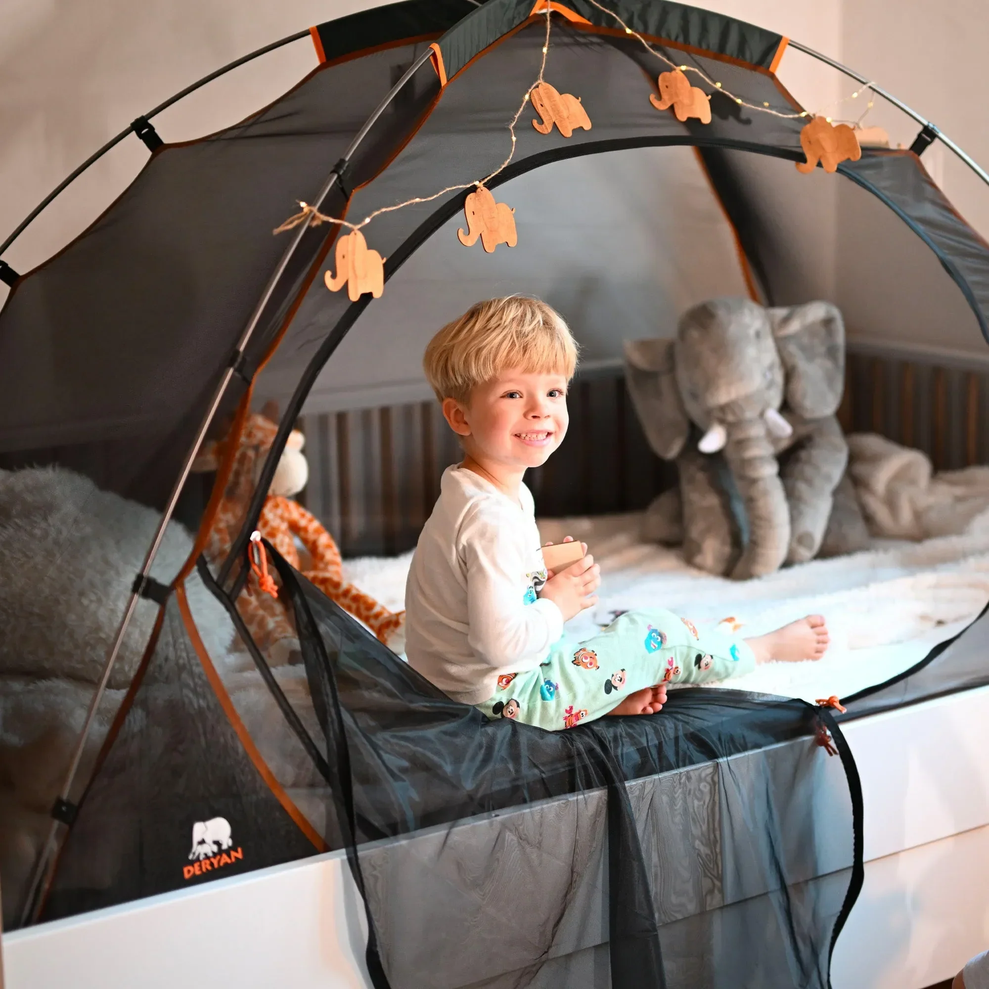 Bed Tent Black 200x90 cm - Image 6
