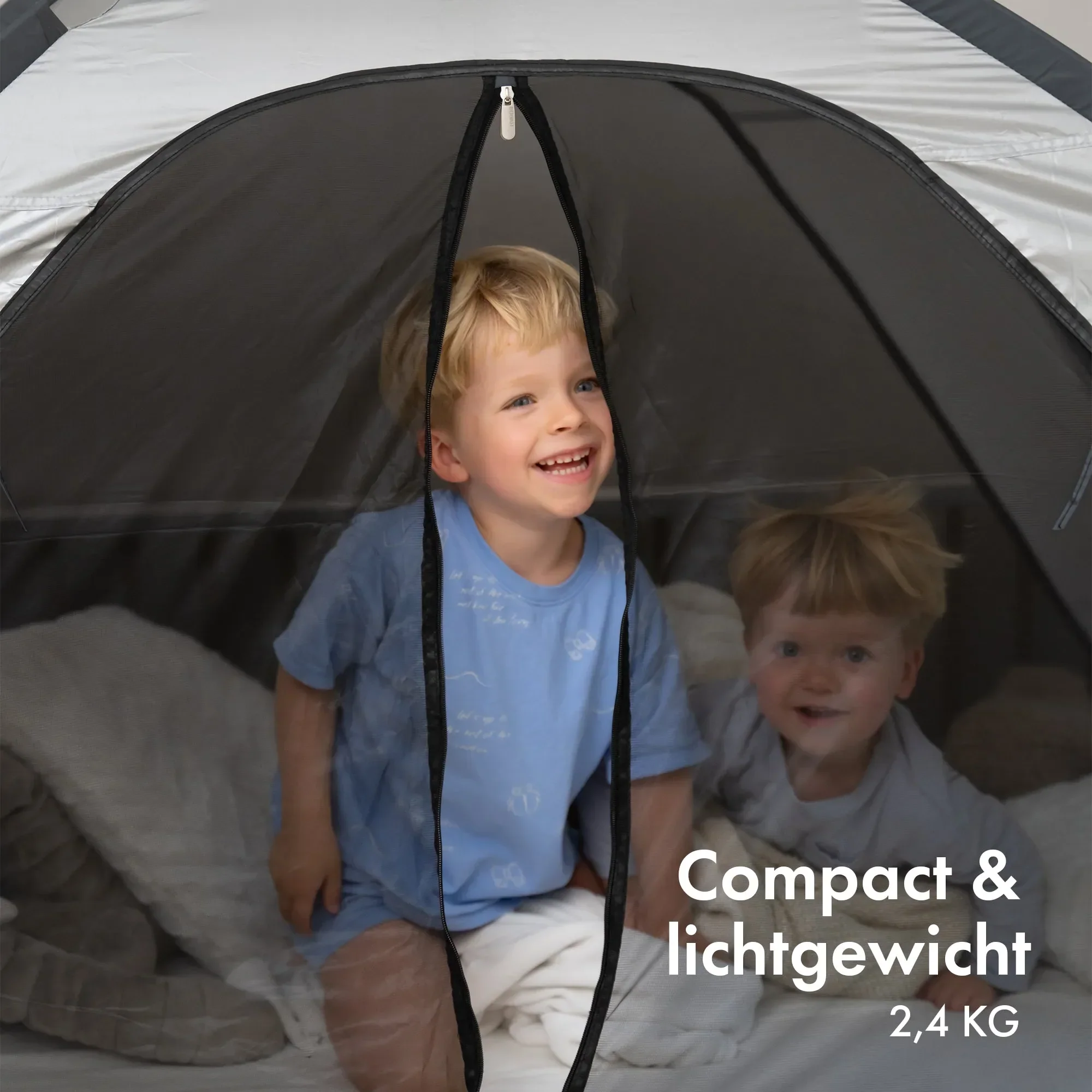 Bed Tent Silver 200x90 cm - Image 4