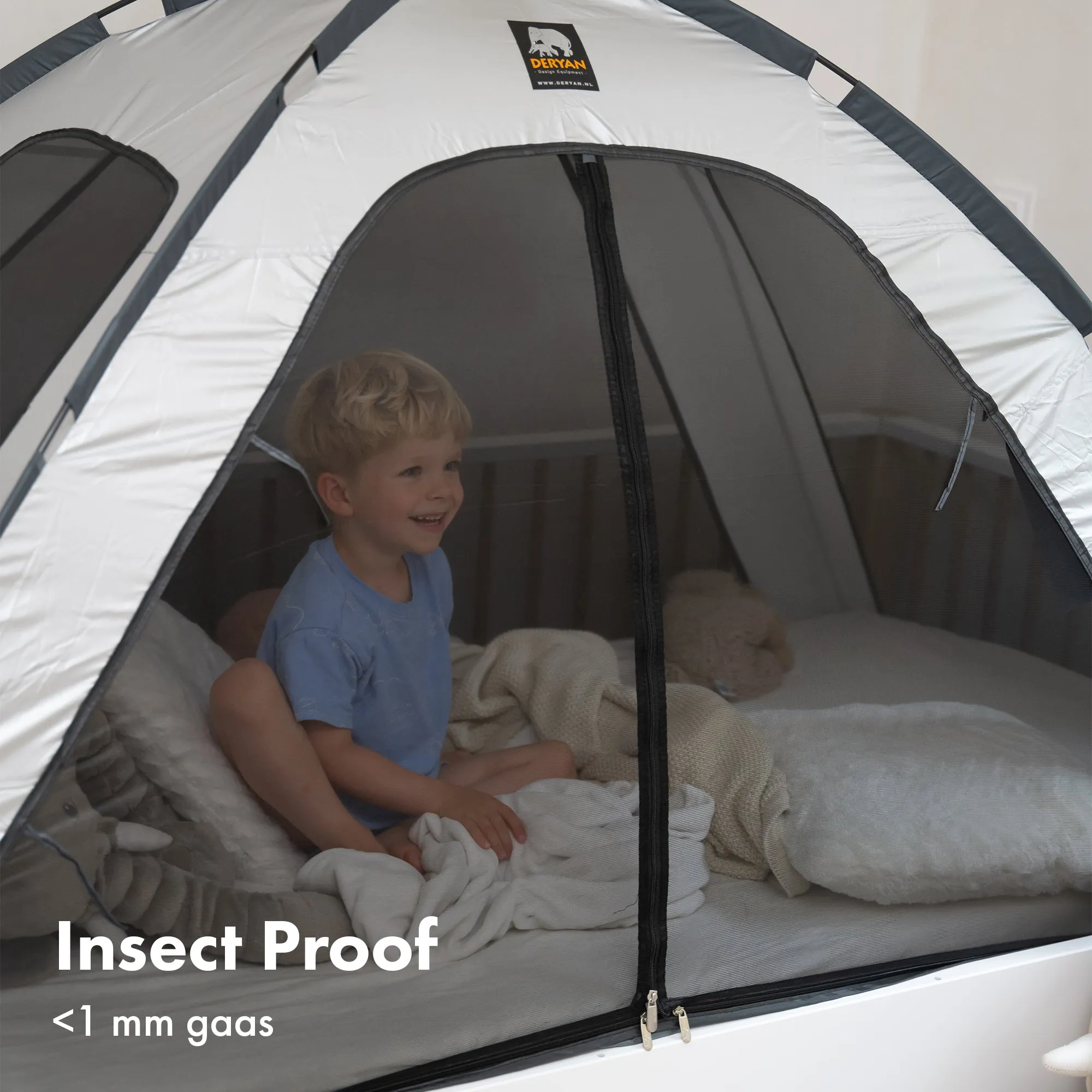 Bed Tent Silver 200x90 cm - Image 6