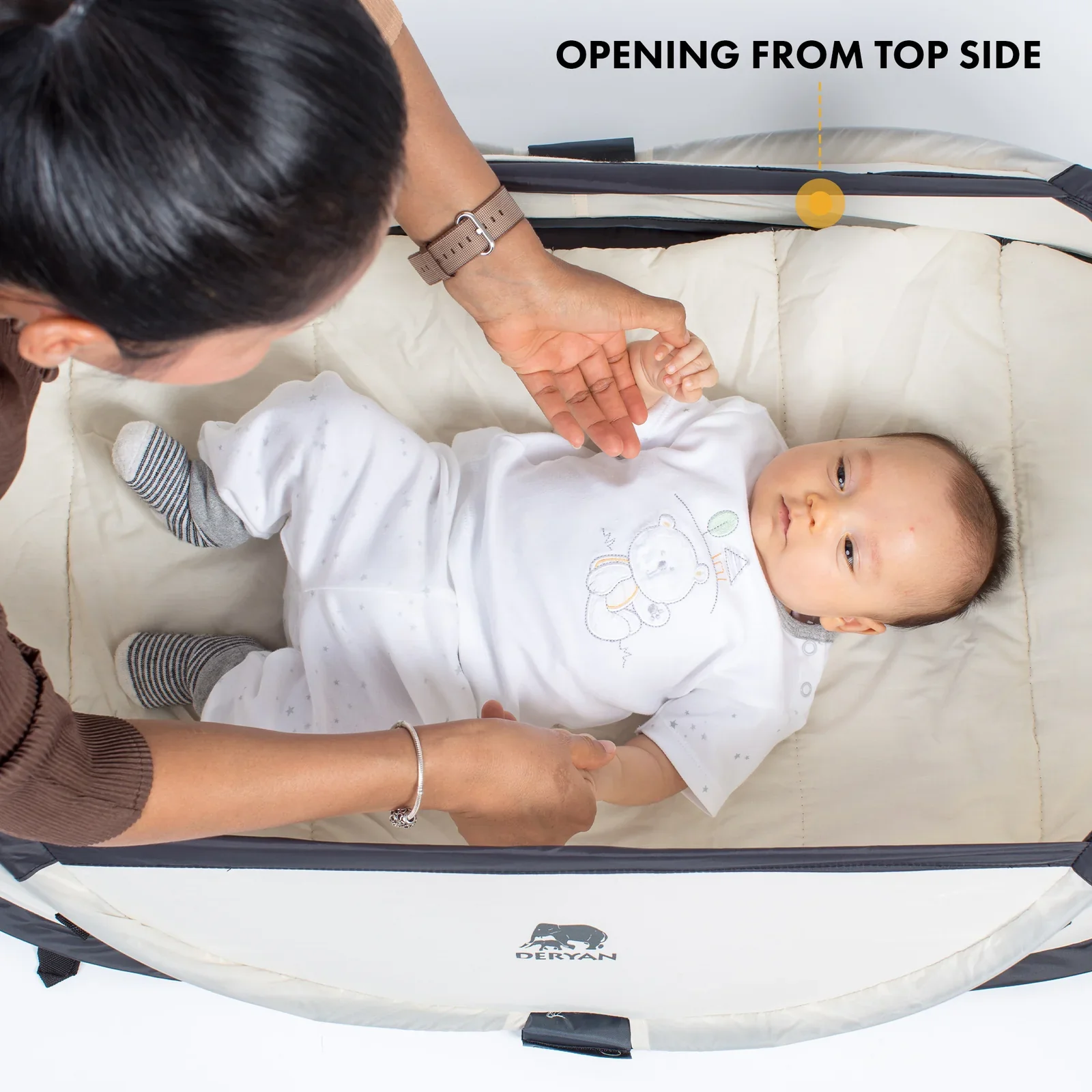 Infant Travel Crib - Cream - Image 3