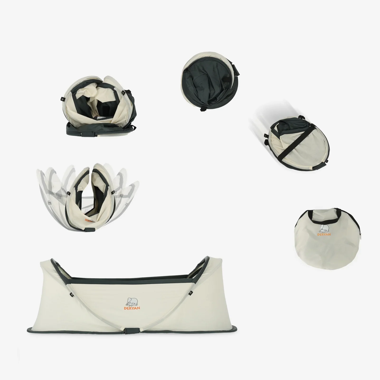 Infant Travel Crib - Cream - Image 9