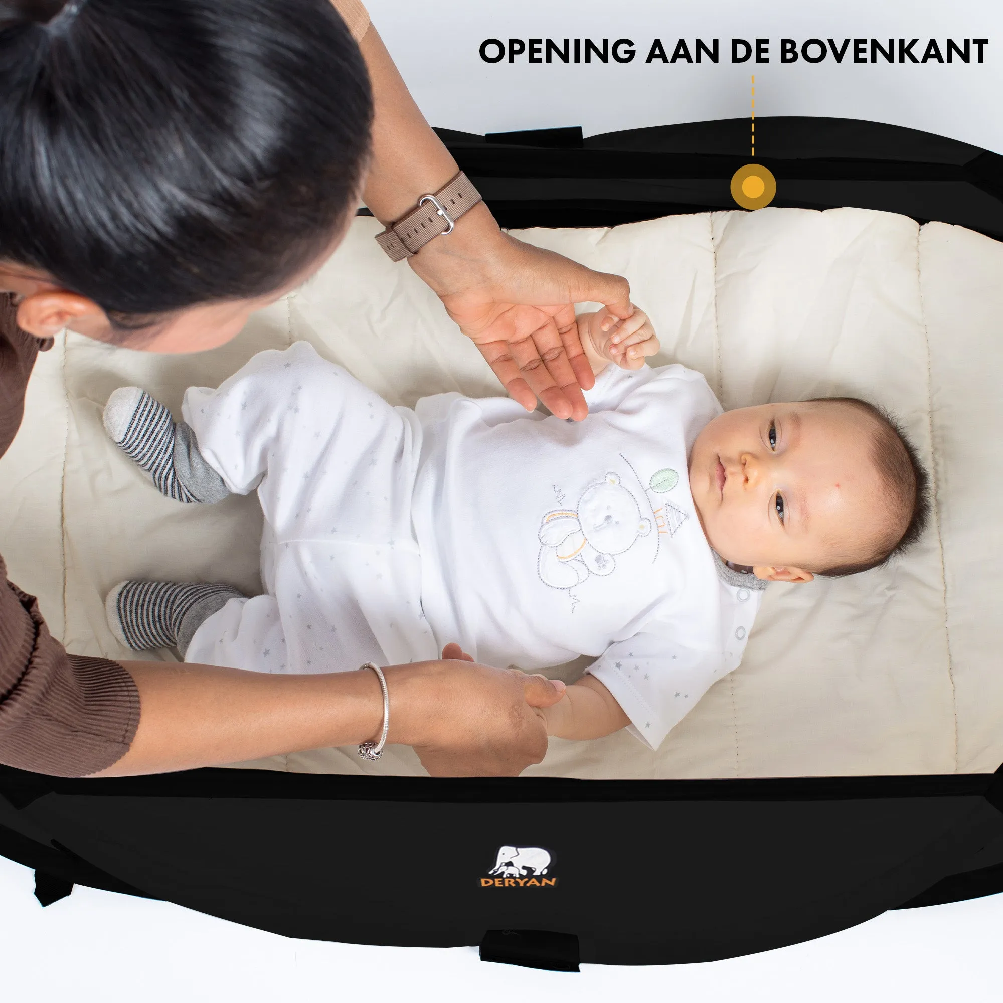 Infant Travel Crib - Black - Image 3