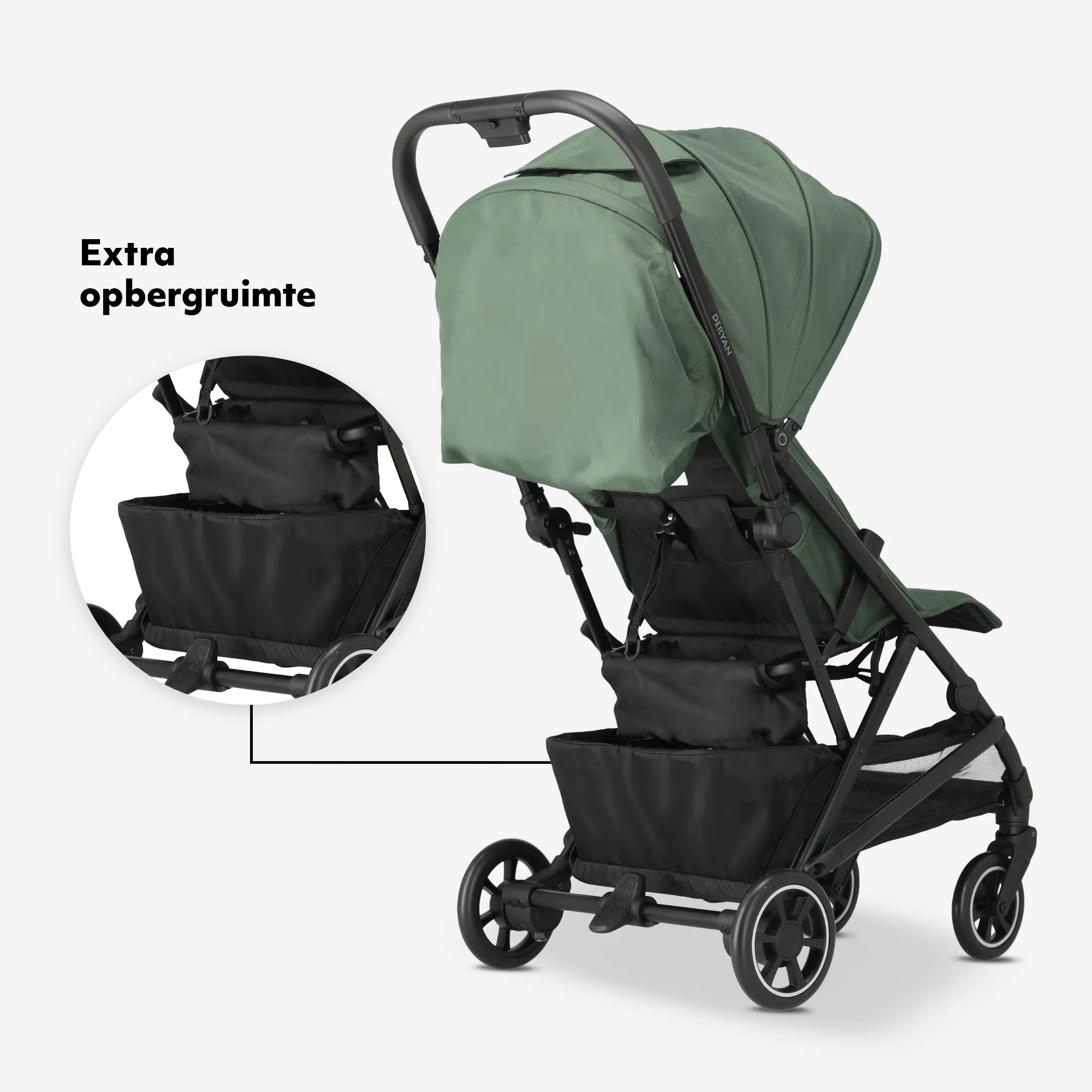 Luxury Easy² Lightweight Stroller - Green - Image 11