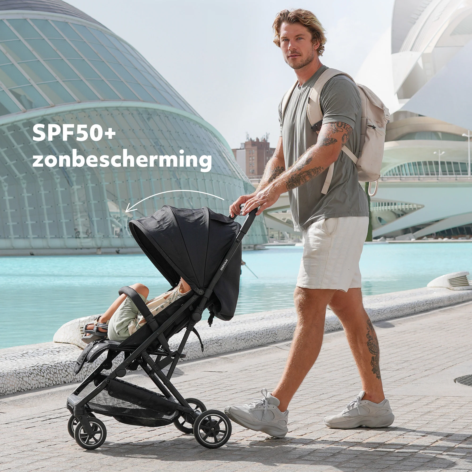 Luxury Easy² Lightweight Stroller - Green - Image 12